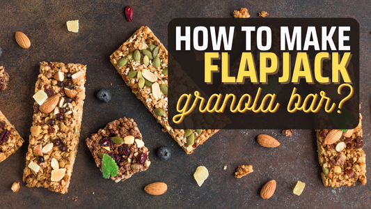 Flapjack granola bar made with born reborn quinoa muesli