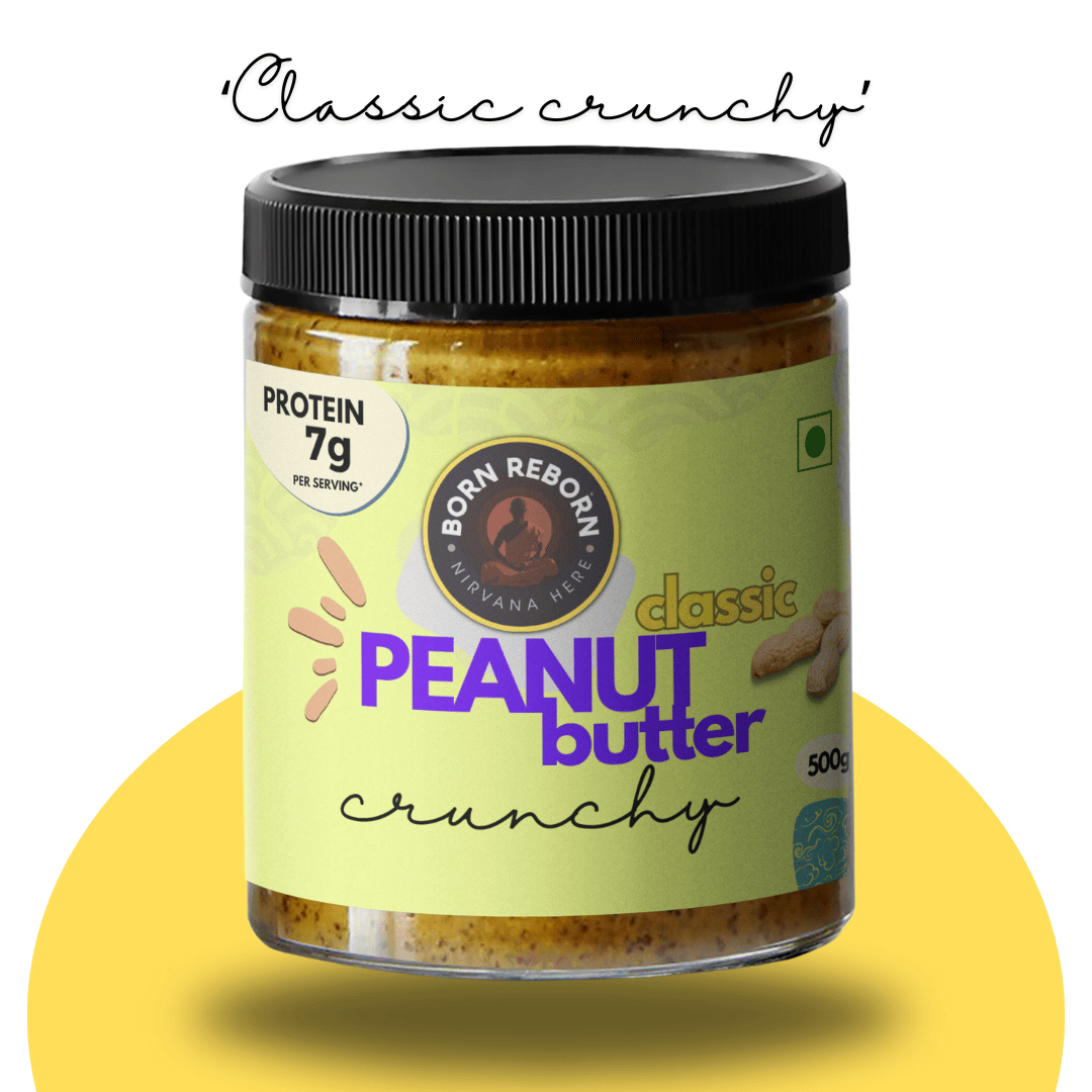 PEANUT BUTTER - Classic Crunchy - Plain (500g)