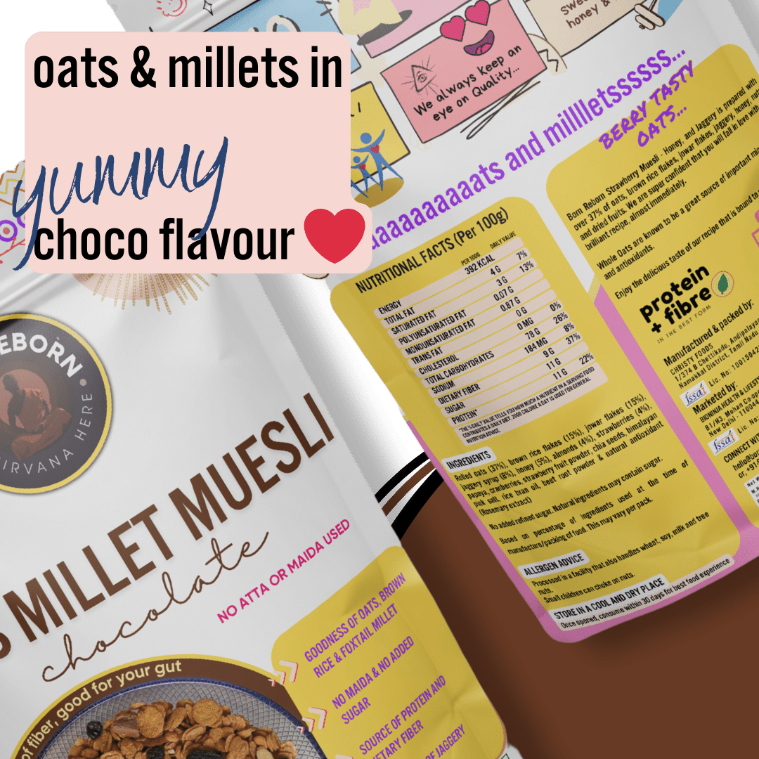 OATS MILLET MUESLI - CHOCOLATE with foxtail millet (300g)