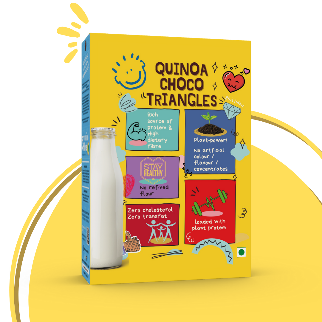 QUINOA & JOWAR CHOCO TRIANGLES - (300g)