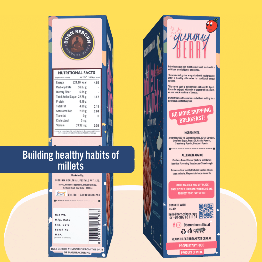 Millet Munch Strawberry for Kids - Milky Way Crunch (300g)