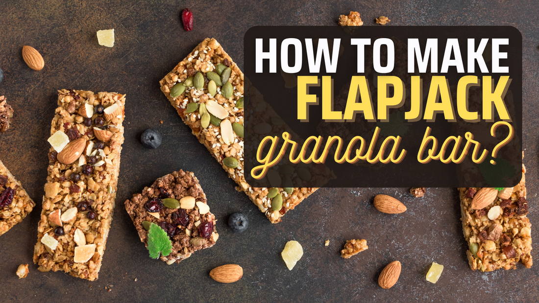 Flapjack granola bar made with born reborn quinoa muesli