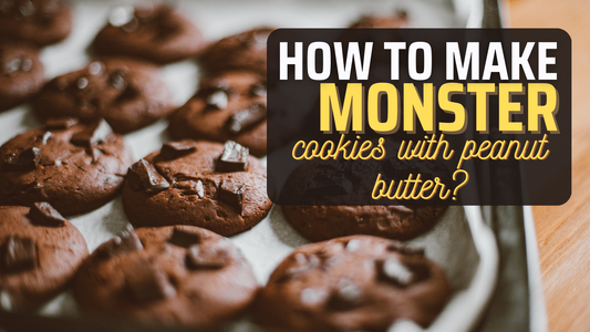 Monster cookies made with born reborn peanut butter