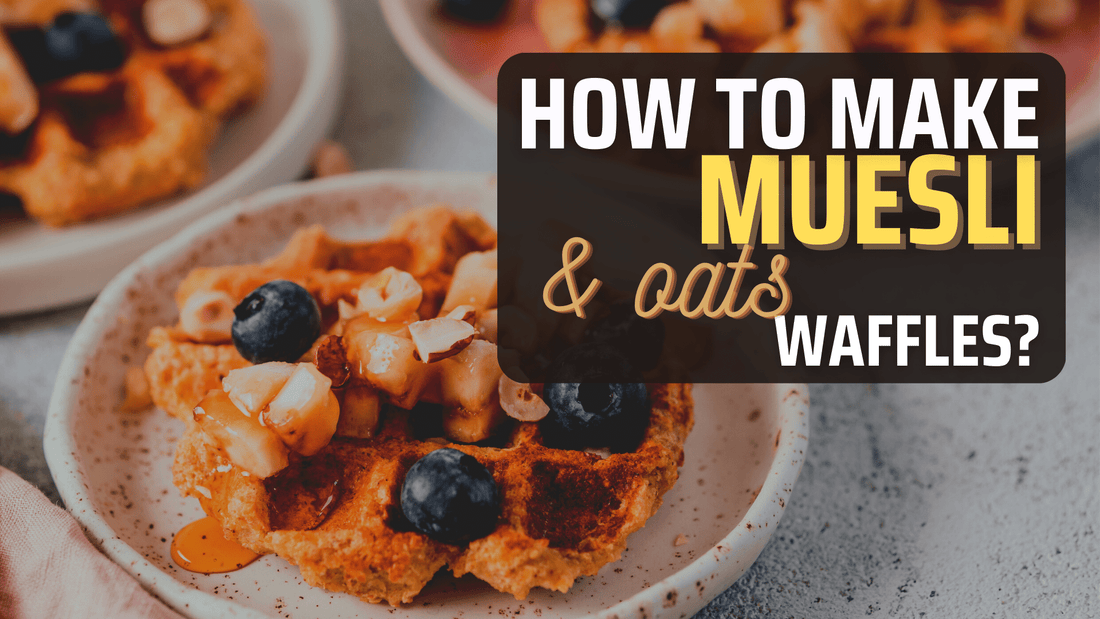 how to make muesli and oats waffles _ blog recipe healthy snacking