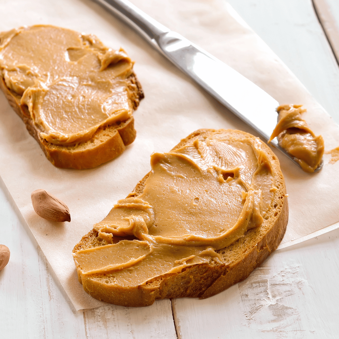 Jar full of peanut butter made with high-quality peanuts along with the goodness of Himalayan Pink Salt.