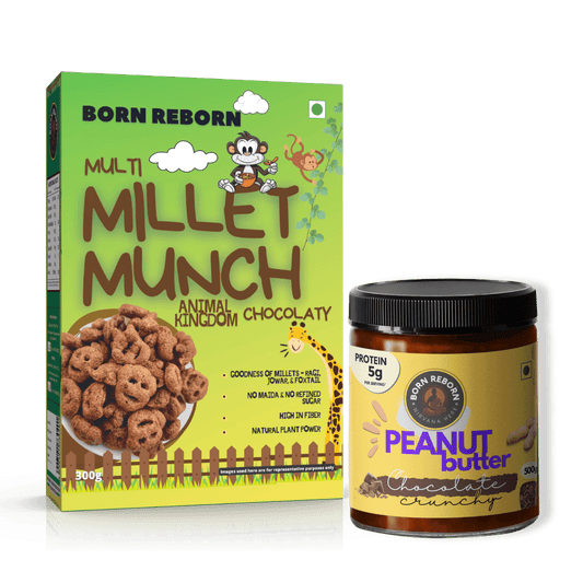 1pc Chocolate Peanut Butter 500g & 1pc Chocolate Millet Munch 300g