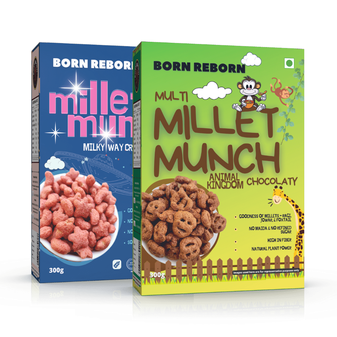 Millet Munch - 1pc Animal Kingdom & 1pc Stars and Moon 300g