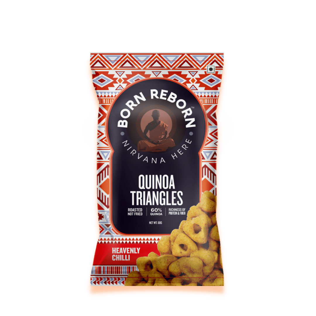 BAKED SNACKS | Quinoa Triangles - Heavenly Chilli (63g) - (Pack of 5)