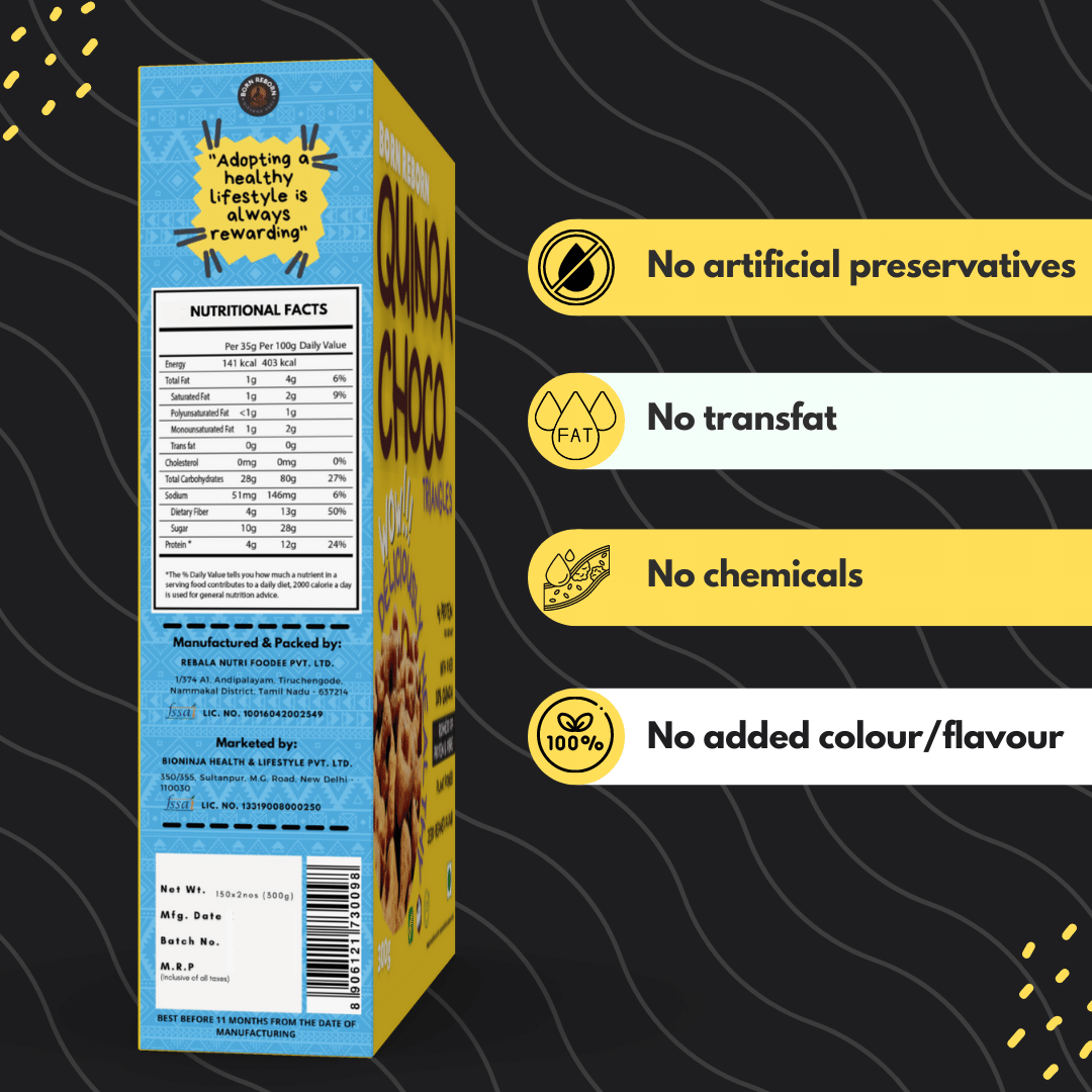 QUINOA & JOWAR CHOCO TRIANGLES - (300g)